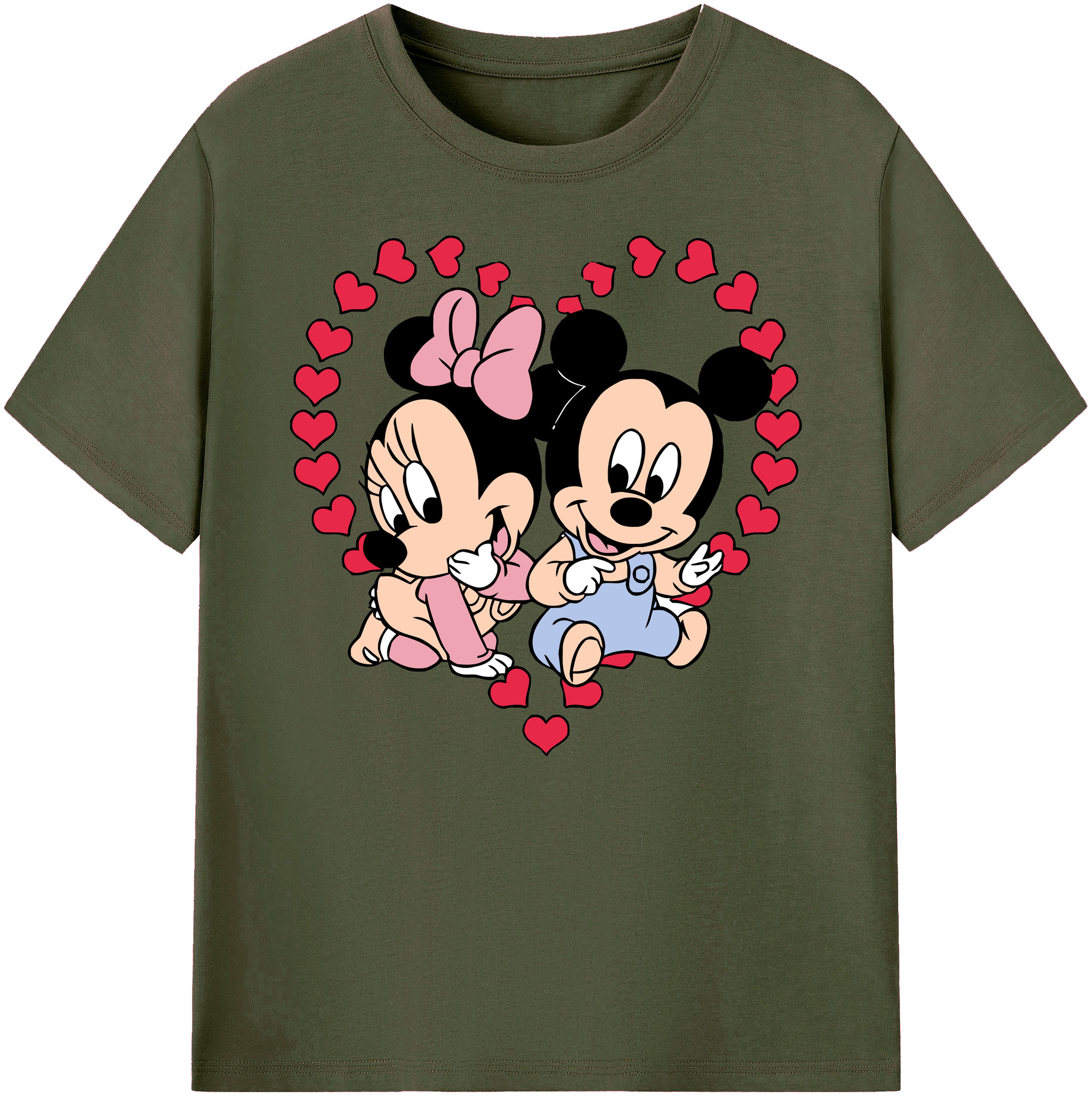 ミッキーマウス Mickey Mouse 綿100％ メンズ半袖Tシャツ｜肌触りやわらか＆通気性